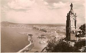 ORAN AVANT 62 LE PORT DEPUIS NOTRE DAME DE SANTA CRUZ